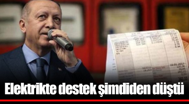 Elektrikte destek şimdiden düştü