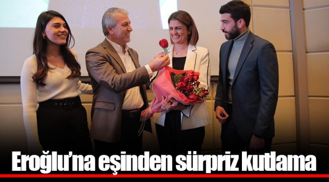 Eroğlu’na eşinden sürpriz kutlama