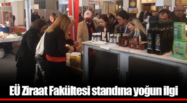 EÜ Ziraat Fakültesi standına yoğun ilgi