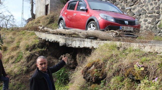 Heyelanlı bölgede korku içinde yaşıyorlar