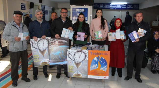 Kansere dikkat çekmek için broşür dağıttılar