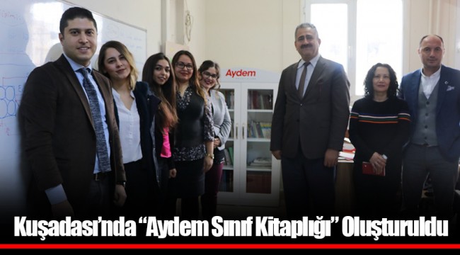 Kuşadası’nda “Aydem Sınıf Kitaplığı” Oluşturuldu