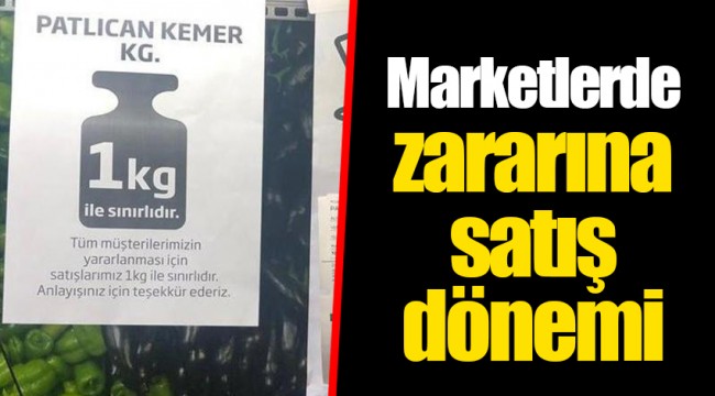 Marketlerde zararına satış dönemi
