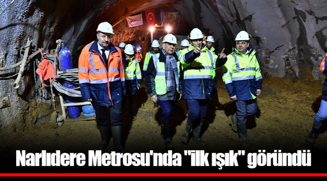 Narlıdere Metrosu'nda "ilk ışık" göründü