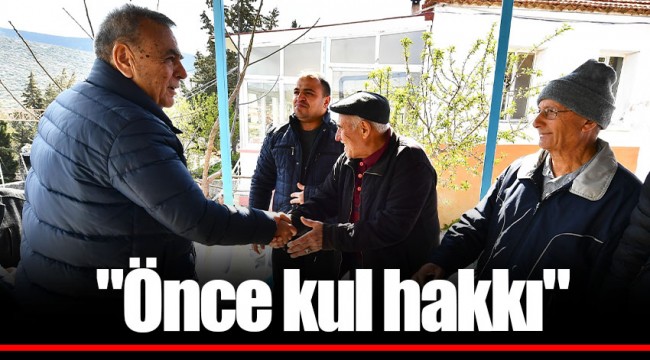 "Önce kul hakkı"