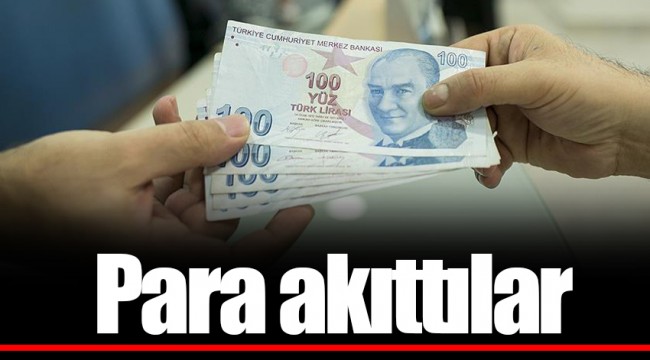 Para akıttılar