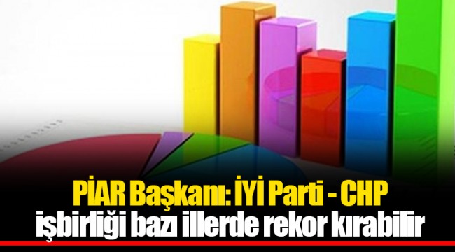 PİAR Başkanı: İYİ Parti - CHP işbirliği bazı illerde rekor kırabilir