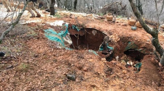 PKK'lı teröristlerin kullandığı 9 barınak ve sığınak imha edildi