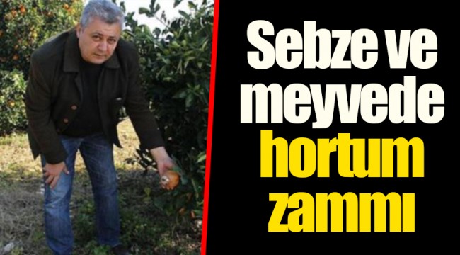Sebze ve meyvede hortum zammı