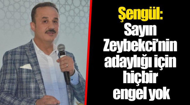 Şengül: Sayın Zeybekci'nin adaylığı için hiçbir engel yok