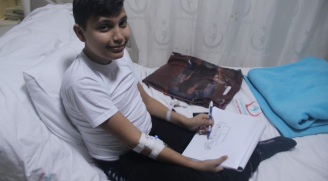 Talasemi hastası Yusuf’un en büyük hayali tasarımlarını hayata geçirebilmek