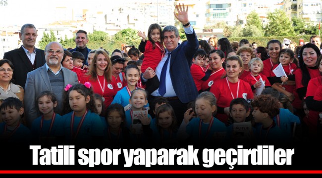 Tatili spor yaparak geçirdiler
