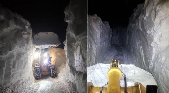 Yüksekova’da kar kalınlığı 5 metreyi geçti!