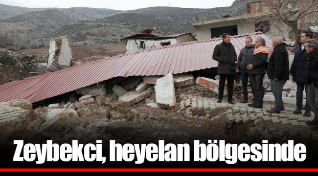 Zeybekci, heyelan bölgesinde