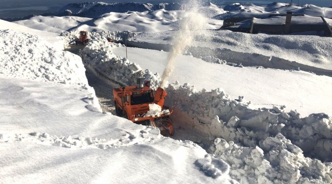 10 metrelik karla mücadele turistler için