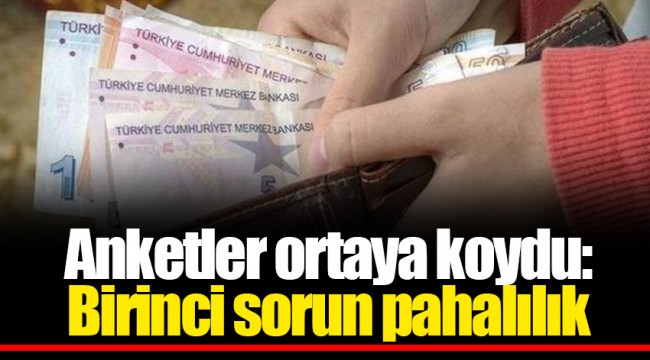 Seçim Anketlerinde Birinci Sorun Pahalılık