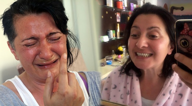 Aynaya bakmaya korkuyordu, 1,5 yıl aradan sonra karşısına geçip gülücükler saçtı