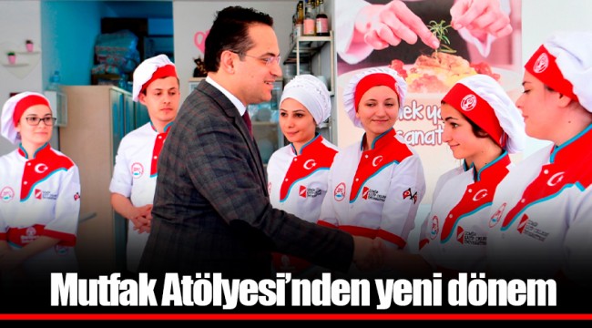 Başkan Olgun Atila’dan pastacılık eğitimi alan kursiyerlere ziyaret 