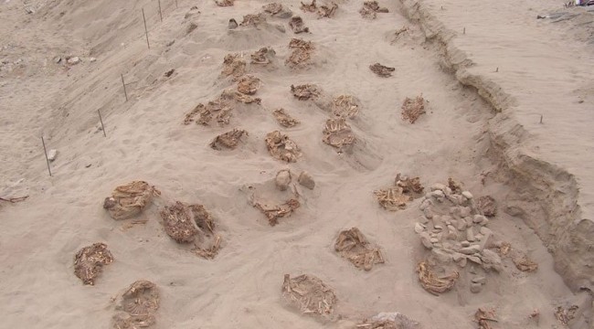 Bilim insanları antik bir topluluğun, doğal felaketi önlemek için 140 çocuğu kurban ettiğini keşfetti