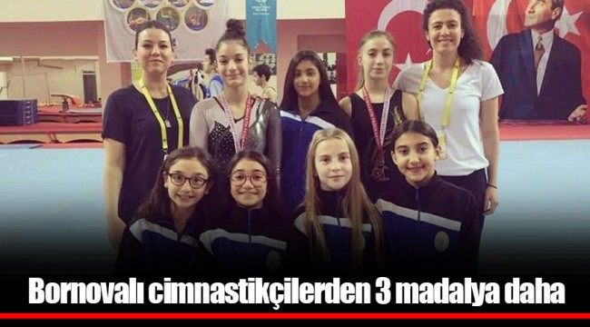 Bornovalı cimnastikçilerden 3 madalya daha