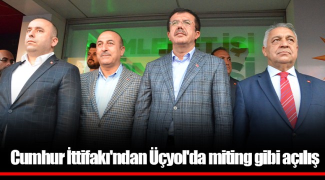 Cumhur İttifakı'ndan Üçyol'da miting gibi açılış