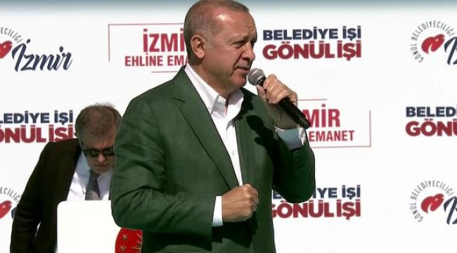 Cumhurbaşkanı Erdoğan: İzmir'i korkular üzerinden istismar ettiler