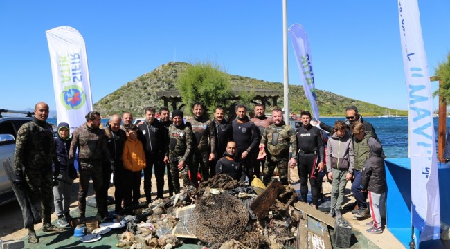 Deniz dibi temizliğinden çıkan atıklar şok etti