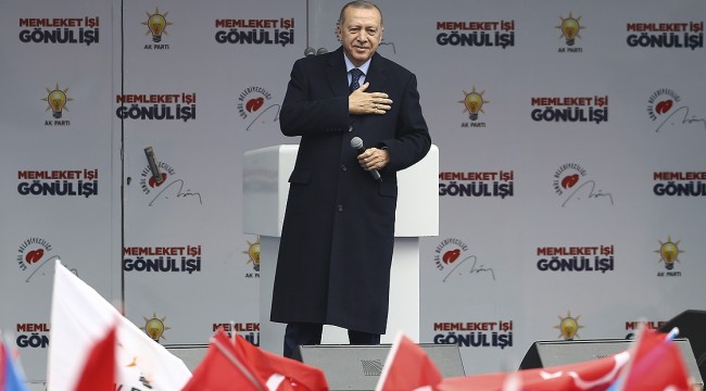Erdoğan: Davamıza ters düşen birisi benim adımla oy istiyormuş