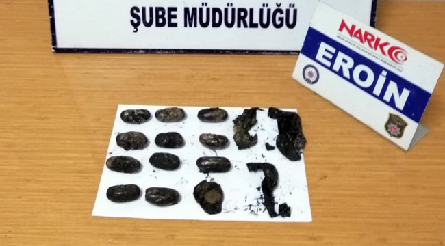 Eroini yutarak Türkiye'ye getirdi