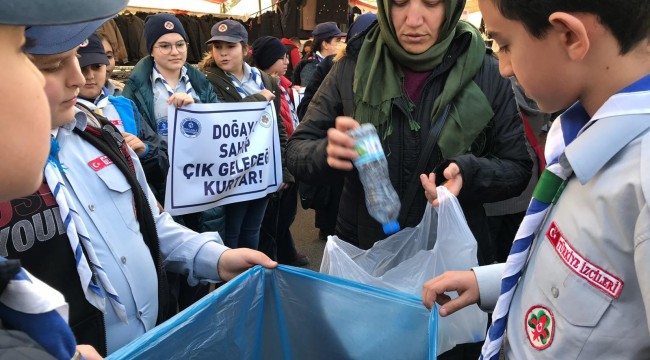İzciler topluma hizmet faaliyetleri ile dikkat çekti