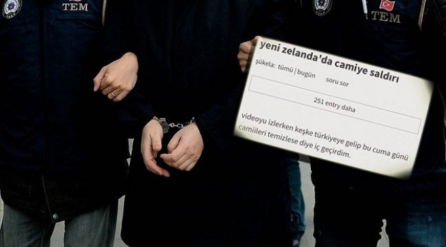 Katliamı öven Ekşi Sözlük yazarı gözaltına alındı