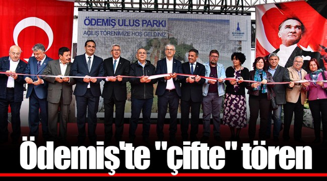 Ödemiş'te "çifte" tören