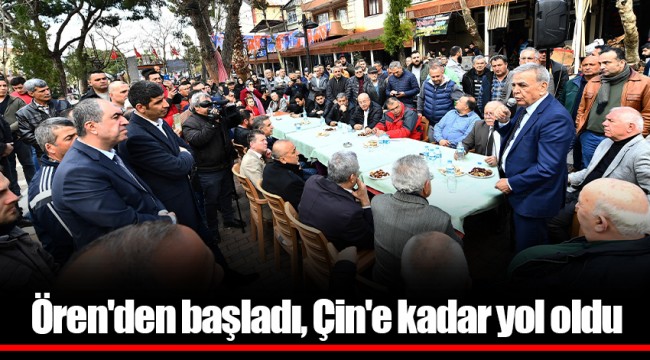 Ören'den başladı, Çin'e kadar yol oldu