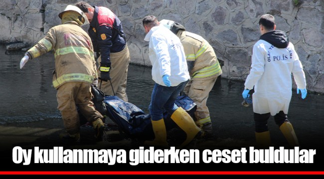 Oy kullanmaya giderken ceset buldular