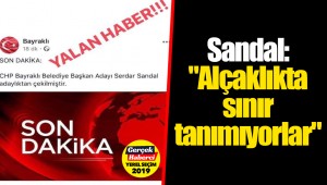 Sandal: "Alçaklıkta sınır tanımıyorlar"