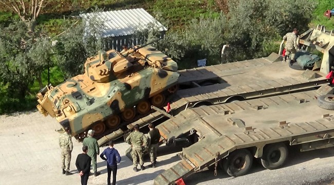 Sınır birliklerine askeri sevkiyat