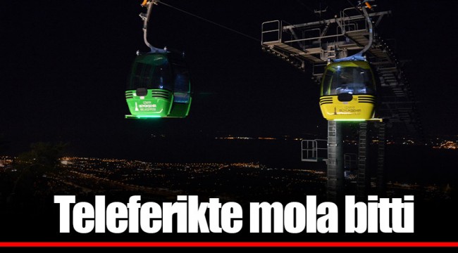Teleferikte mola bitti