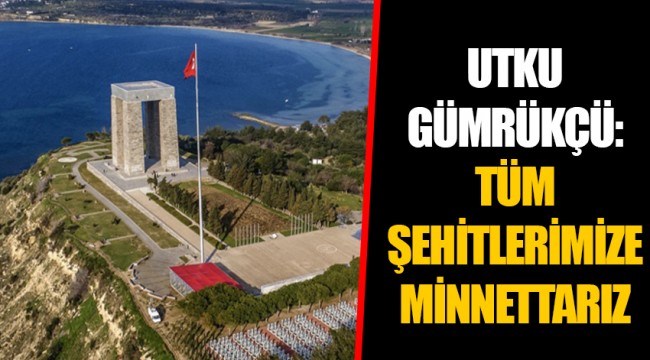 UTKU GÜMRÜKÇÜ: TÜM ŞEHİTLERİMİZE MİNNETTARIZ