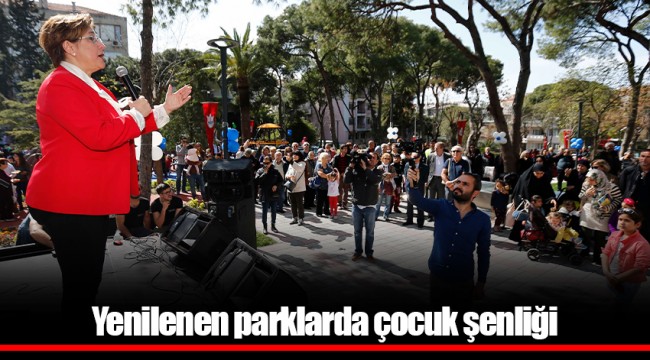 Yenilenen parklarda çocuk şenliği