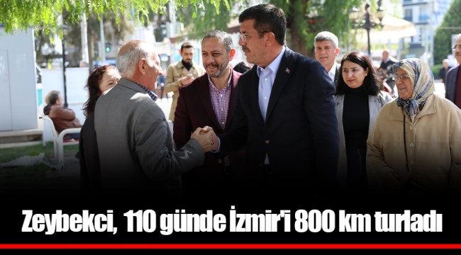 Zeybekci, 110 günde İzmir'i 800 km turladı
