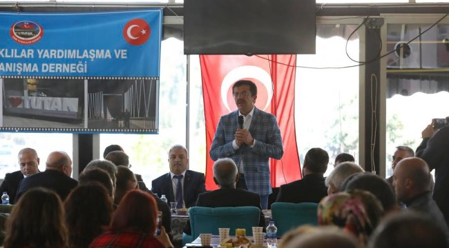 Zeybekci, 2 ilçede önemli mesajlar verdi