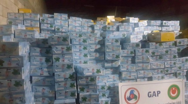 25 ton kaçak nargile tütünü ele geçirildi