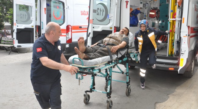 Ayağının üzerinden vagon geçen madenci yaralandı