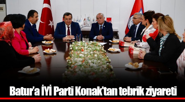 Batur’a İYİ Parti Konak’tan tebrik ziyareti