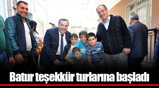 Batur teşekkür turlarına başladı