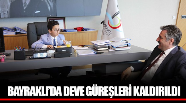 BAYRAKLI’DA DEVE GÜREŞLERİ KALDIRILDI