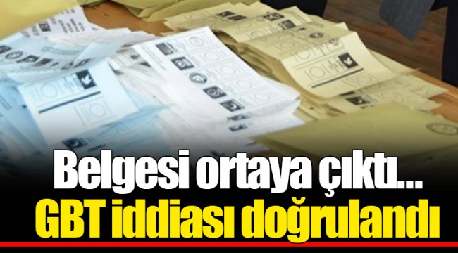 Belgesi ortaya çıktı... GBT iddiası doğrulandı