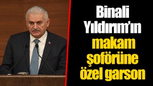 Binali Yıldırım’ın makam şoförüne özel garson