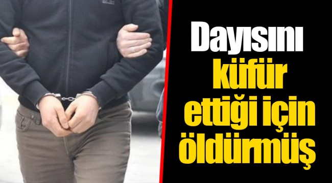 Dayısını küfür ettiği için öldürmüş