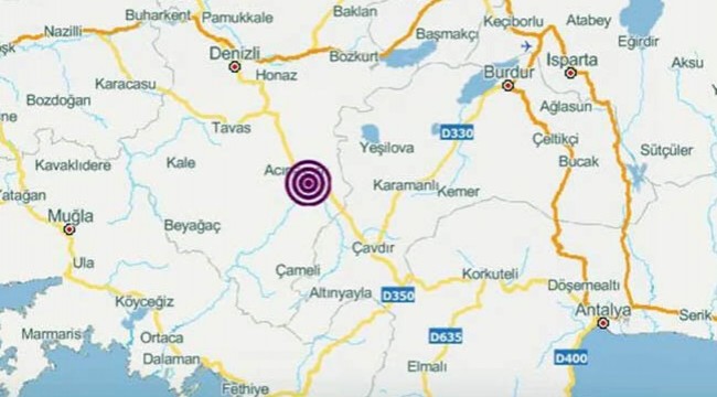 Denizli'de 144 artçı sarsıntı meydana geldi